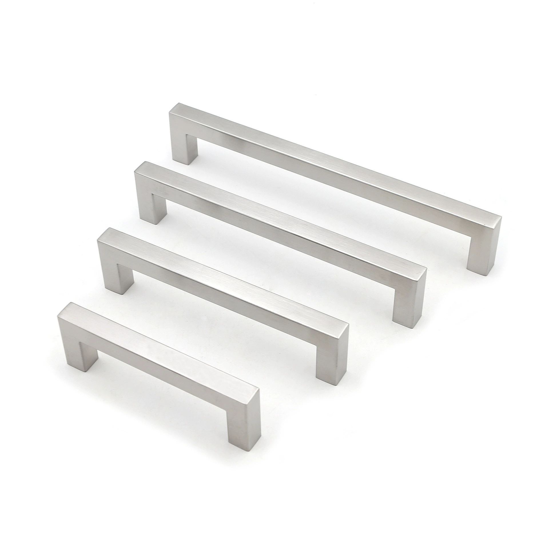 New Chinese style stainless steel handle furniture cabinet square drawer wardrobe door small handle hollow hardware single hole