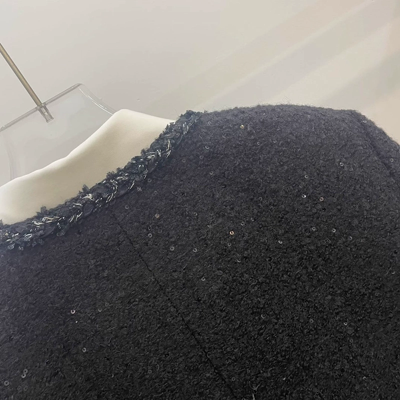 Весенняя куртка, тренд сезона, городской стиль, стиль Chanel, круглый воротник