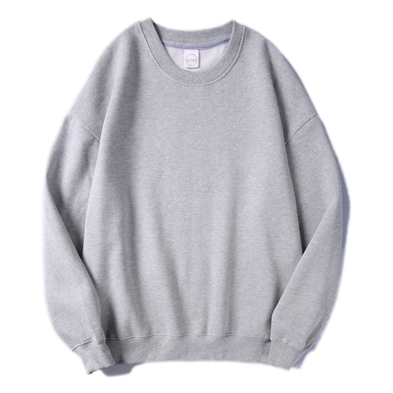 Comercio exterior al por mayor en stock más tamaño 200kg hermana gorda suelta cuello redondo coreano color sólido hombres y mujeres pareja suéter ins moda