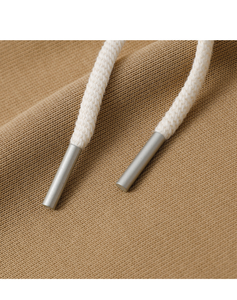 登爵男装 棉质日系复古重磅运动卫裤子 针织纯色螺纹束口小脚休