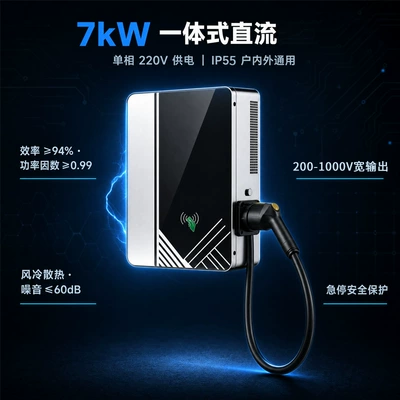 7KW DC charging pile, fast charging, commercial charging gun, stable charging cable, suitable for commercial high-power applications (Elektrikli avtomobil şarj cihazları)