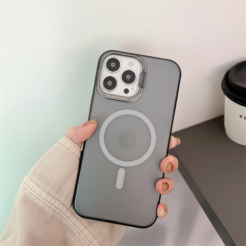 レンズホルダ磁気吸引ケース純色タイプブラックケース