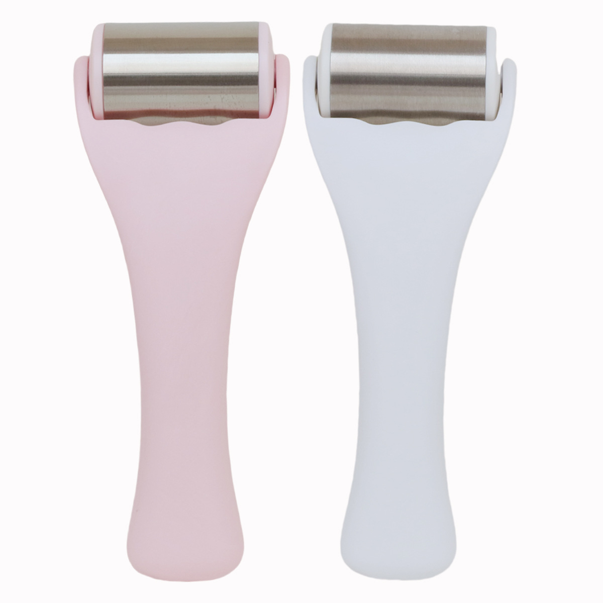 Herramientas de cuidado de masaje facial de acero inoxidable rodillos de hielo facial de masaje de estiramiento de masaje de compresión en frío rodillos de hielo musculares