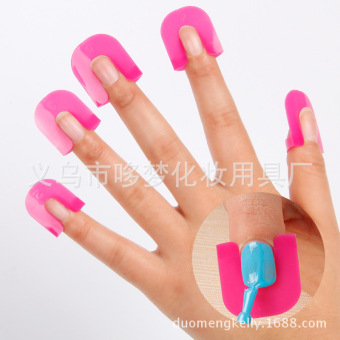 美甲防溢夹子 模型夹 指甲边缘印花法式渐变甲油胶防溢辅助工具