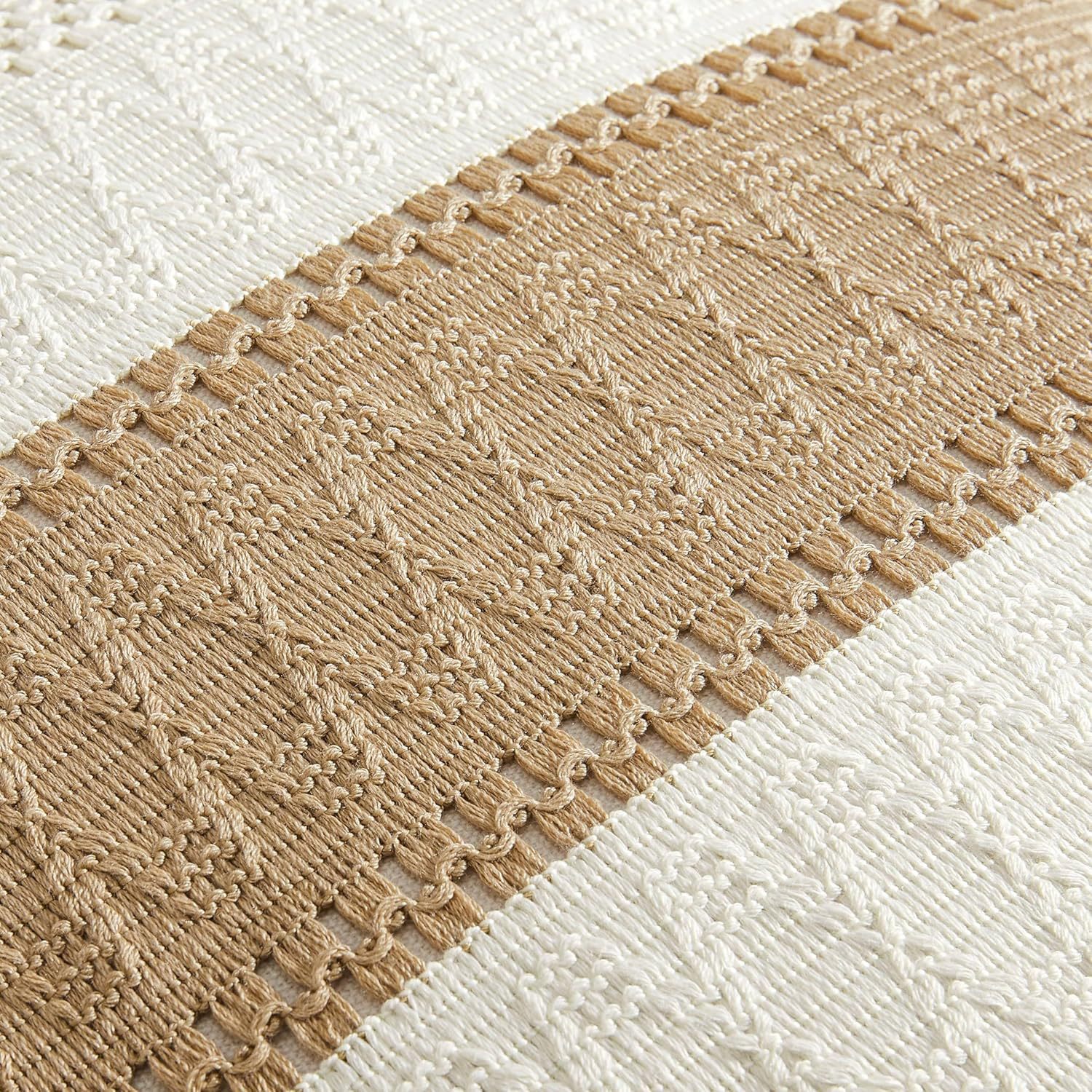 Bohemia almohada almohada de algodón lino empalme almohada de sofá de color contrastante almohada de cintura de oficina Amazon venta caliente almohada