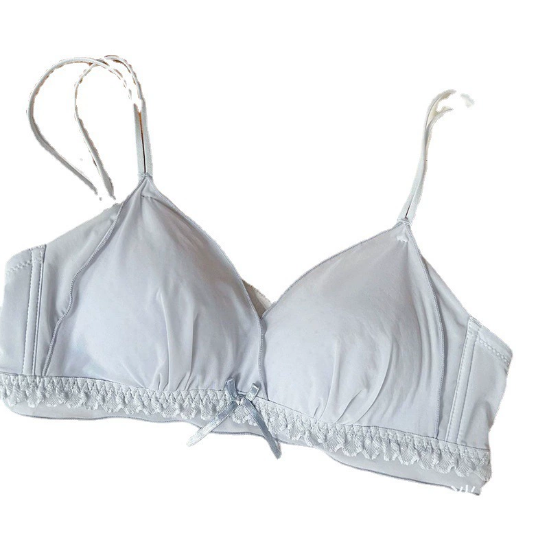 Wireless bra, comfortable lace thin push up bra, french style