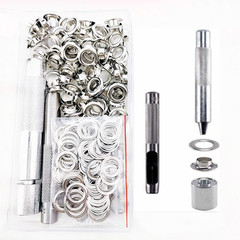 跨境盒裝氣眼內徑8mm四色可選203pcs配600#工具雞眼扣氣眼盒裝