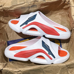 夏季拖鞋男外穿防滑涼拖戶外沙灘休閒耐磨拖鞋時尚潮流厚底一字拖