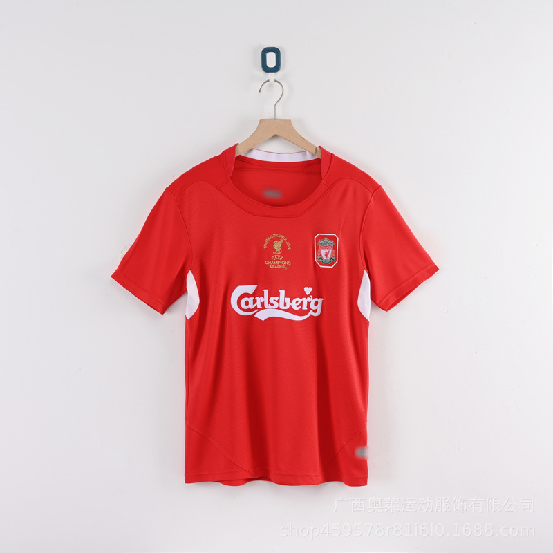 复古利物浦球衣Liverpool球迷版主场杰拉德俱乐部足球服足球球衣|undefined