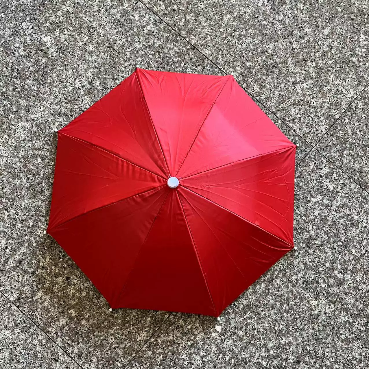 Double-layer Travel Umbrella Hat, Windproof, Dual Sizes 53 / 63 cm, Compact 30 cm