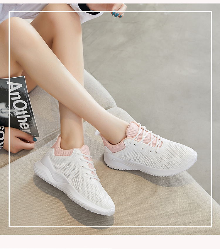 Scarpe da lavoro da donna Scarpe da ginnastica Scarpe da tennis Scarpe da ginnastica Calzature traspiranti antiscivolo in tessuto sintetico_voghion.com