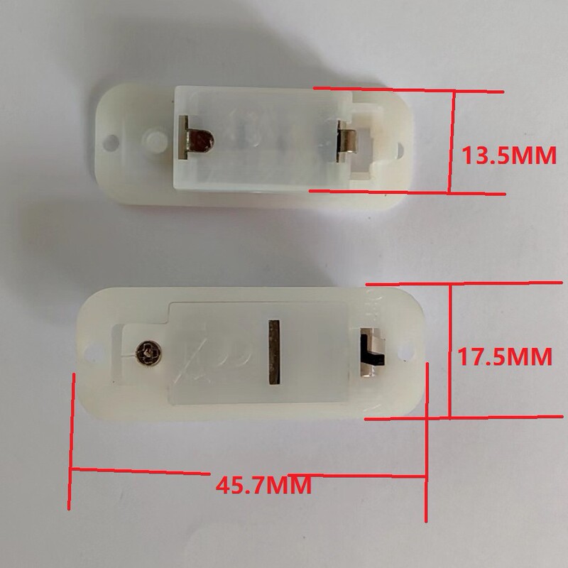 AG13 LR44 battery box button battery box 3 Battery Box White with cover with Switch Battery