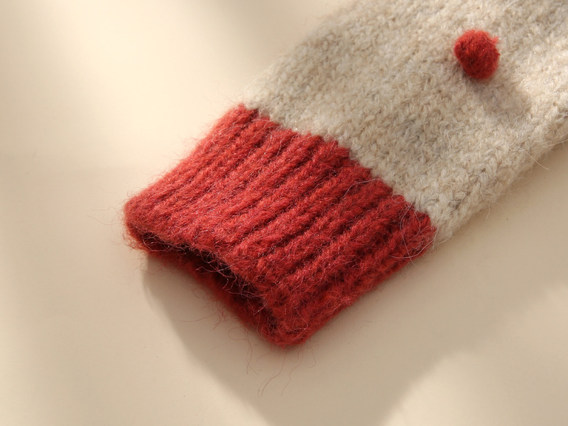 Children's sweater three-dimensional handmade ball boys and girls Christmas New Year children's sweater children's clothing wholesale primary supply