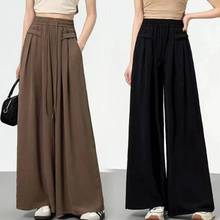 清仓捡漏~尾单剪标专柜撤回外贸 夏季薄款大码休闲阔腿裤裙子