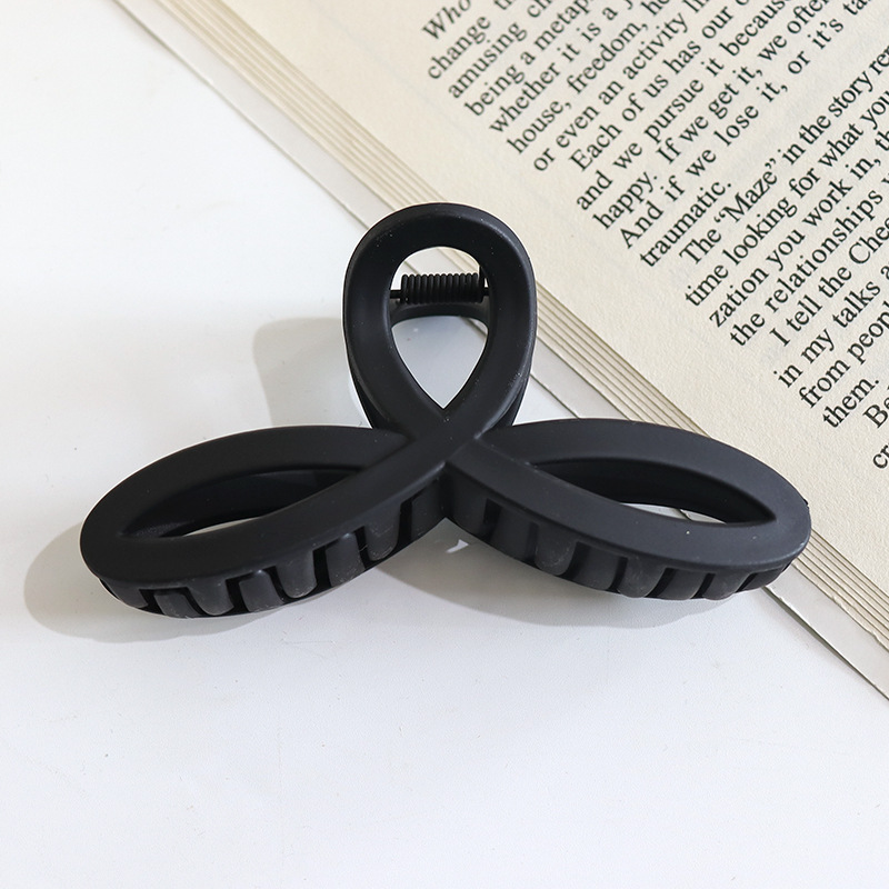 Internet celebridad clip de pelo francés de las mujeres de gran parte posterior de la cabeza horquilla clip de tiburón de alto grado agarre del pelo clip de pelo tocado