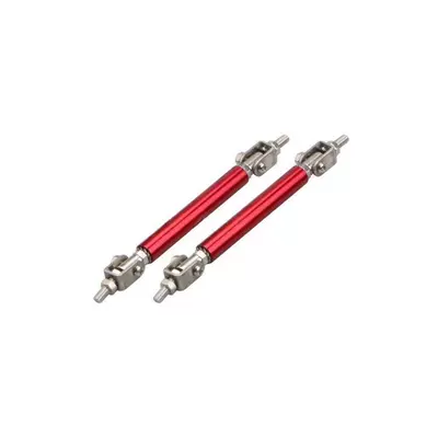 Car Modification Universal Surround Pull Rod Front and Rear Bumper Decorative Pull Rod Front Shovel Front Lip Fixing Bracket Adjustable (Other Car Modifications) - 75mm-red-minimum-order-of-10-sets