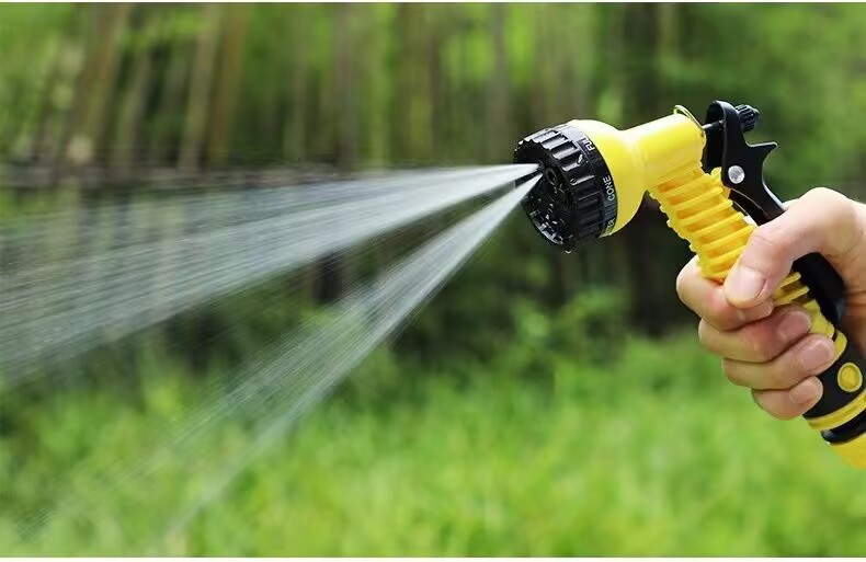 High Pressure Courtyard Water Gun Nozzle Household Car Washing Balcony Watering Artifact Water Pipe Spray Gun Hose Multifunctional Washing