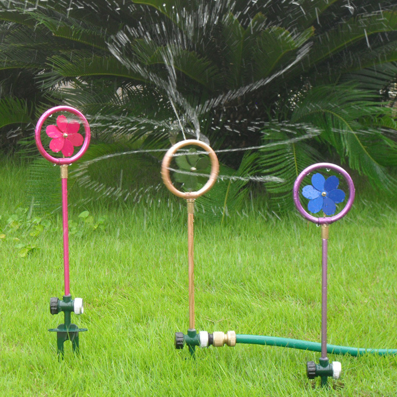 花园喷水喷头360度自动旋转草坪洒水器园林园艺绿化喷灌浇水灌溉