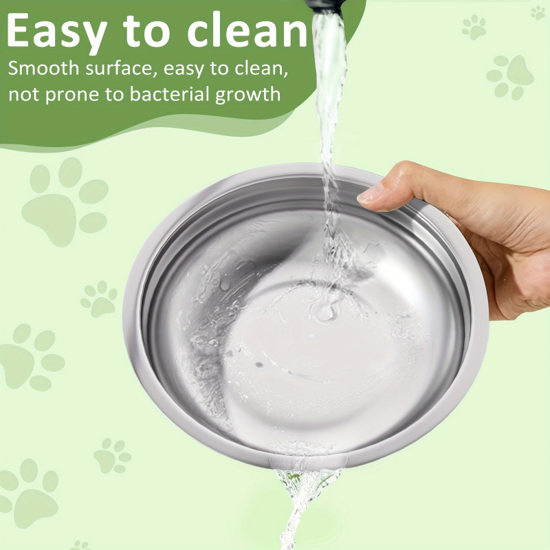 Cuencos de acero inoxidable 2 cuencos de acero inoxidable elevados perro