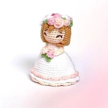 婚纱捧花变新娘纯手工diy钩织全套毛线成品少女玩偶挂件节日礼物