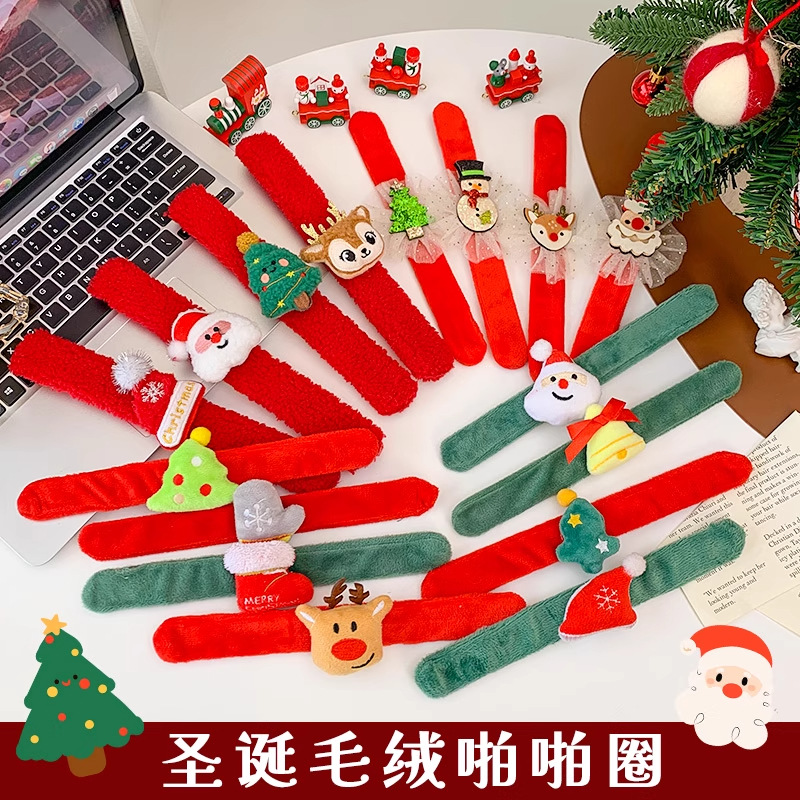 Decoraciones de Navidad para niños regalos anillo de muñeca Yiwu productos pequeños anillo de palpitación de alce al por mayor