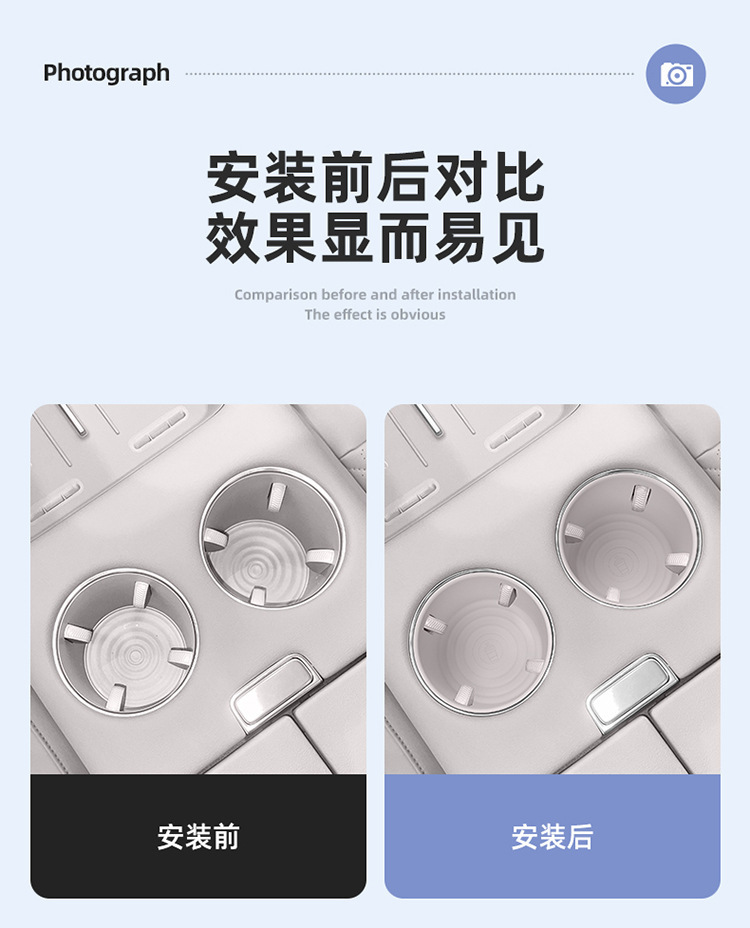 Suitable for 26 Models of Zhiji Ls9 Central Control Water Cup Holder Silicone Anti-Slip Mat Car Accessories Special Interior Modification Parts