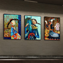 少数民族装饰画风情背景墙壁画内蒙古文化特色个性创意饭店挂画