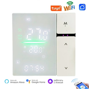Wi-Fi терморегулятор для тёплого пола 16A для нагревательного кабеля и плёнки