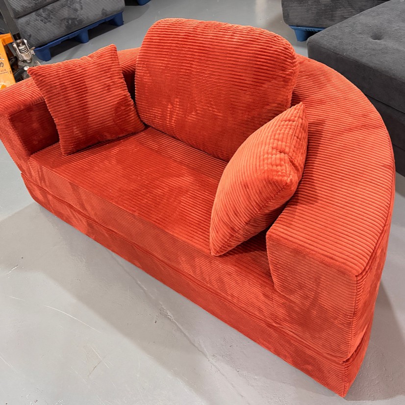 Sofá Cama de Tela Plegable de Franela, Reclinable y Multifuncional, para Sala de Estar