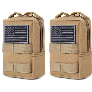 Factory New Tactical Bag Outdoor Small Bag Multi-Functional Compact Tactical Small Waist Bag Nylon Camouflage Mobile Phone Coin Purse