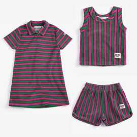 儿童套装  2026春季新品BC系列毛巾布条纹套装