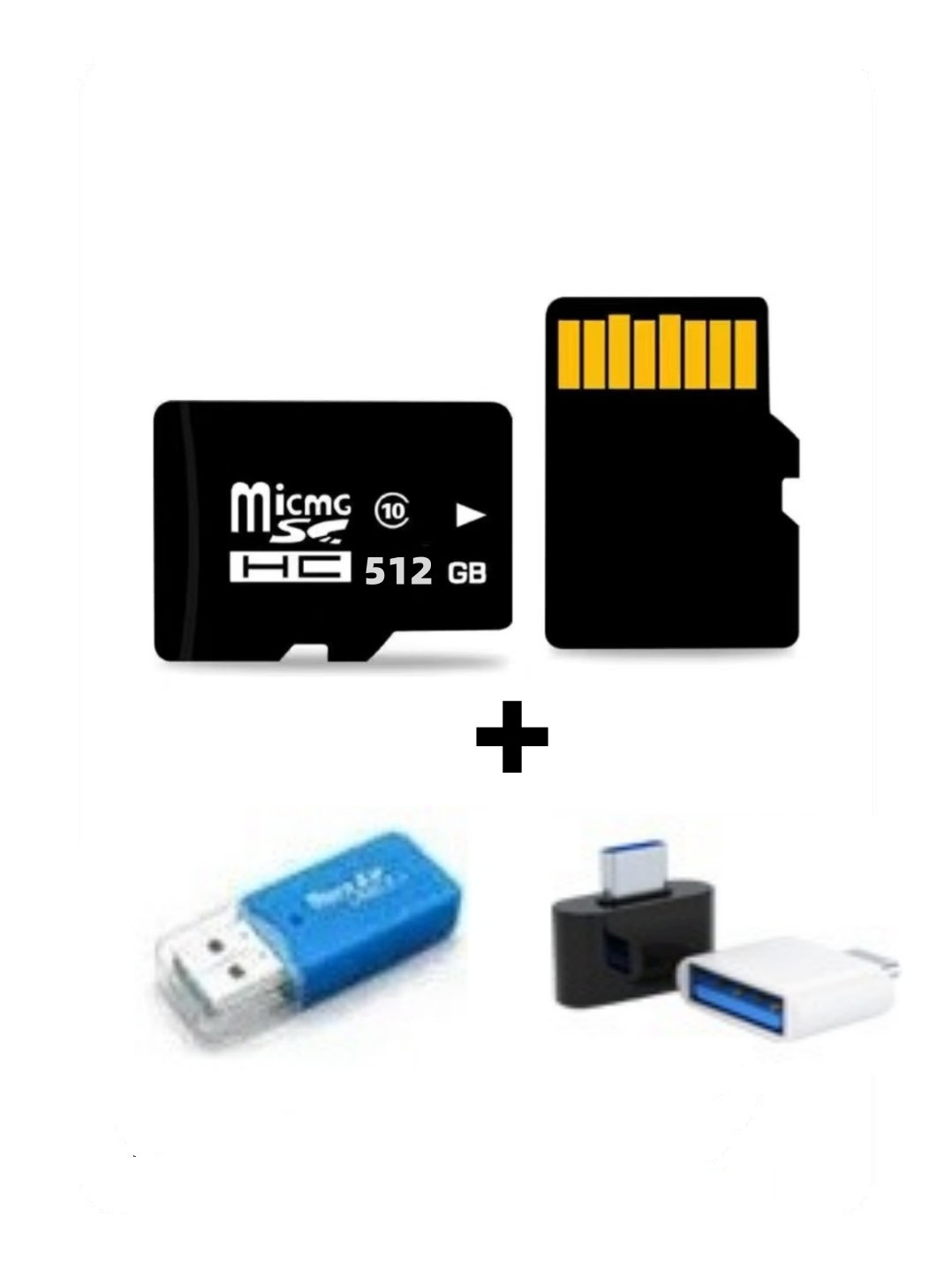 512G memory card + upload tool [adapter + card reader]