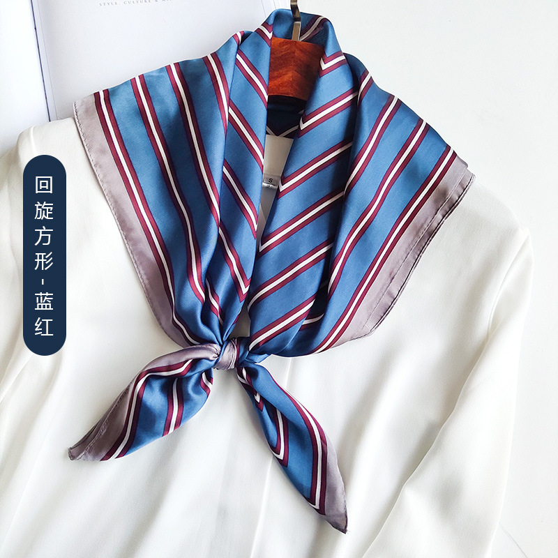 Versión coreana de todo fósforo primavera 2025 nueva moda 70 bufanda pequeña bufanda cuadrada mujer a juego camisa pequeña bufanda bufanda al por mayor