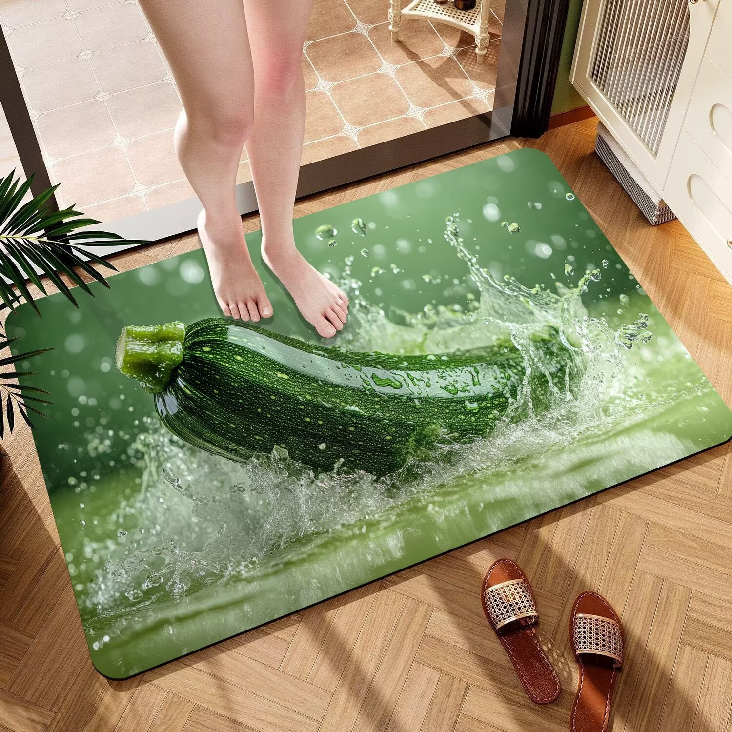 3d Fruit Diatomaceous Earth Bathroom Bath Mat Non-slip Absorbent_voghion.com