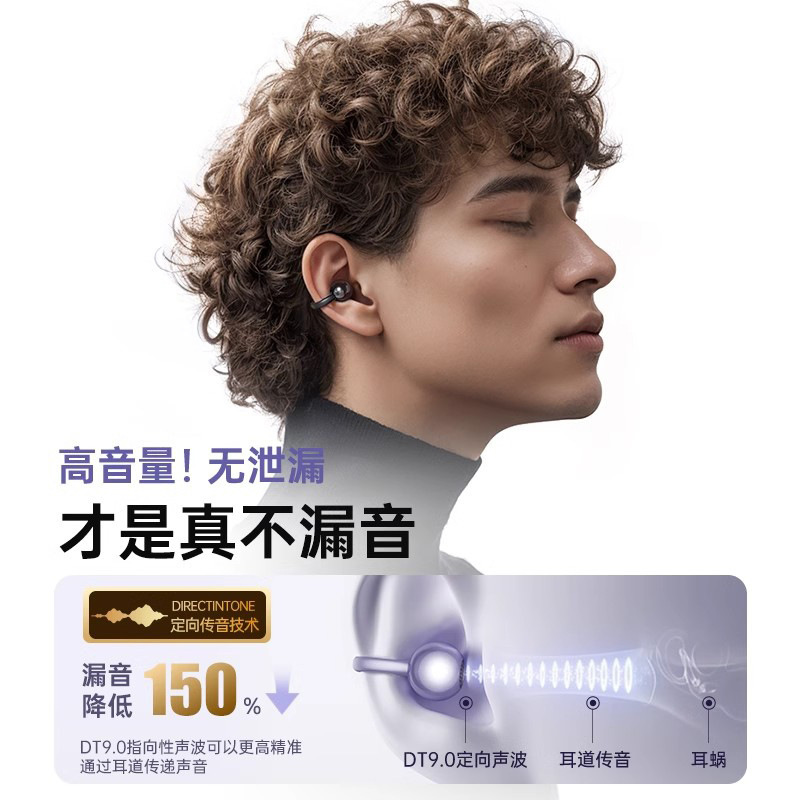 金運A7 Bluetoothイヤホン 気骨伝導 ワイヤレス オープン型 耳に入らない 長時間装着しても痛くない クロスボーダー Bluetooth5.3|undefined