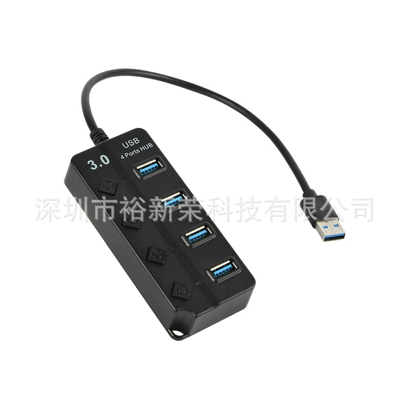 USB3.0 HUB 4 порта коллекция провод USB независимая кнопочная переключатель 3.0HUB полупроводник один перетаскивать четыре расширителя