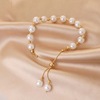 Brand small design bracelet from pearl, Japanese and Korean, 2023 years, simple and elegant design