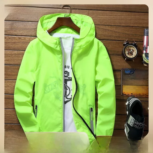 Summer Reflective Sun Protection Clothing for Men Plus Size Women's Skin Clothing Quick-Drying Company Team Windbreaker with Printed Logo