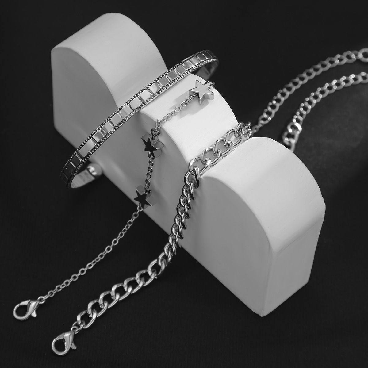 Fashion Geometric Star Alloy Plating Bracelets