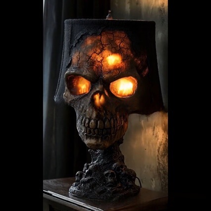 Cross-Border New Product Halloween Skull Light Resin Garden Decoration Crafts for Halloween Cross-Border New Product Halloween Skull Light Resin Garden Decoration Crafts for Halloween
