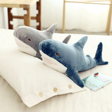 ins网红鲨鱼抱枕公仔大白鲨毛绒玩具玩偶床上靠垫礼品外贸批发