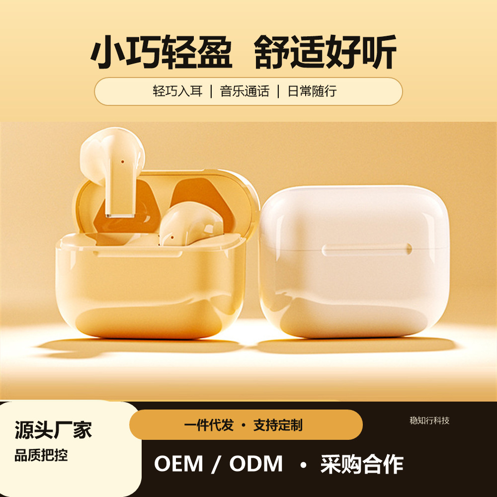 Pro5s半入耳式蓝牙耳机 无线运动通话耳机 一件代发跨境供货
