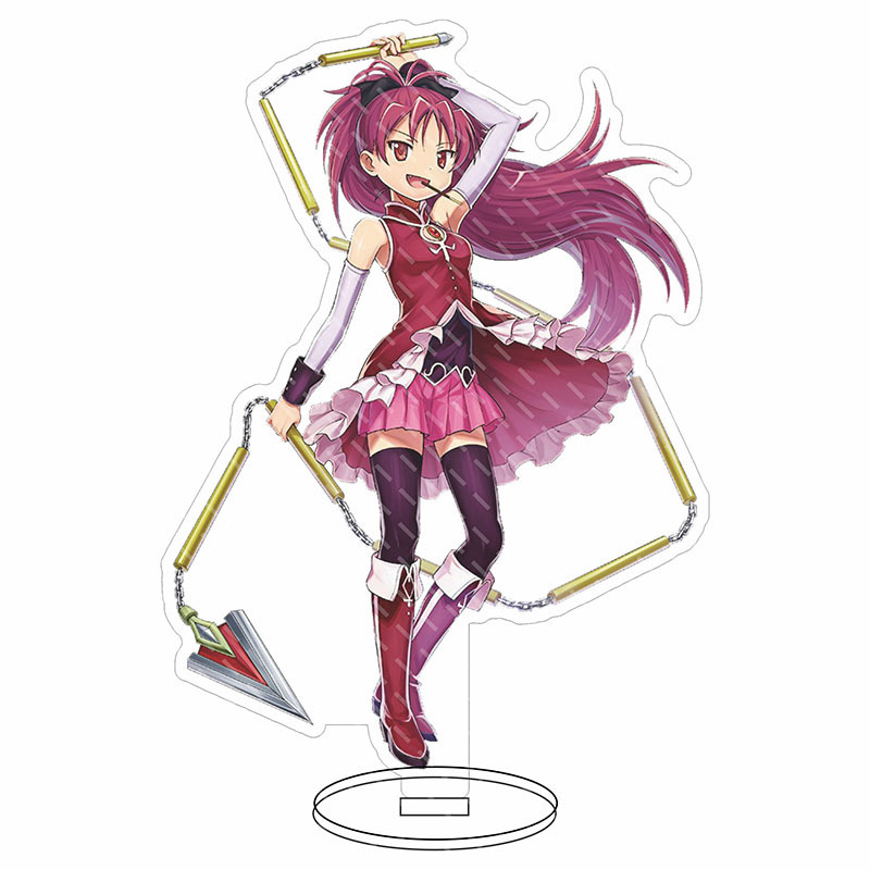魔法少女小圓動漫大立牌 鹿目圓 曉美焰  巴麻美 丘比亞克力擺件