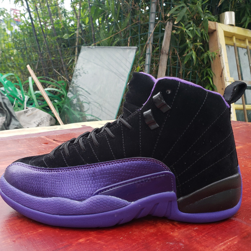 Transfronterizos Putian zapatos puros aj12 hebilla de oro negro Copa del Mundo hebilla de oro Gamma Blue Jiao 12 zapatillas deportivas para hombres y mujeres image 28