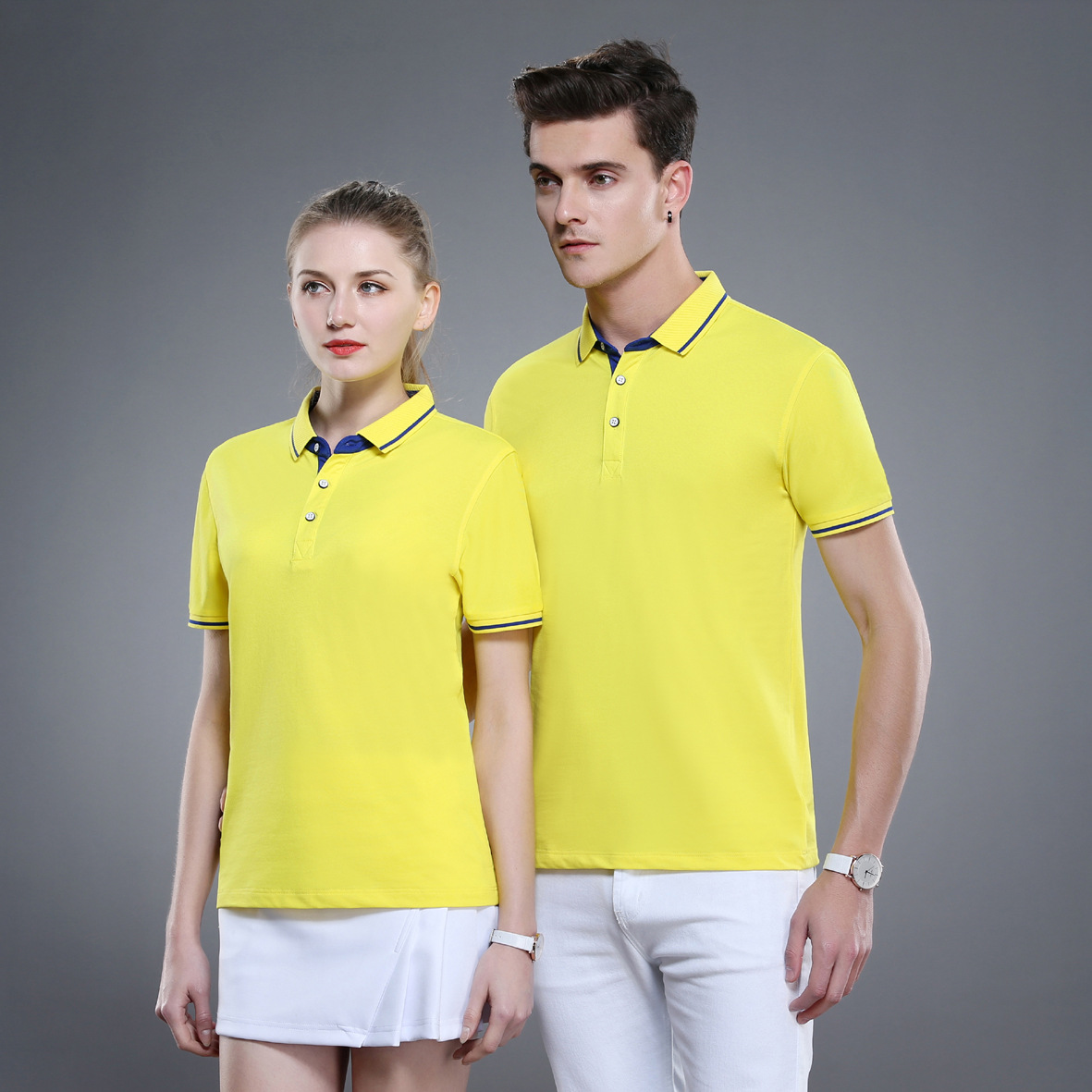 活动广告衫夏季翻领短袖T恤团体服企业工作服厂服酒店工作服