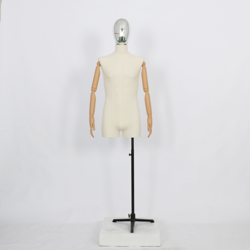 Tienda de ropa de moda marca de hombres modelo apoyos medio cuerpo de la ventana soporte de exhibición de cuerpo completo falso muñeca de los hombres