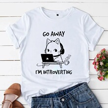 T-shirt Clothes for Women Ladies Tees Summer Cartoon Anime T
