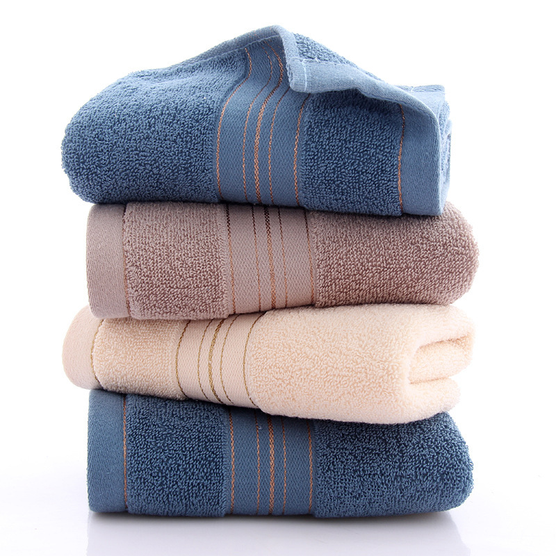 Plain cotton towel wholesale adult household face towel thickened absorbent daily necessities gift embroidered logo