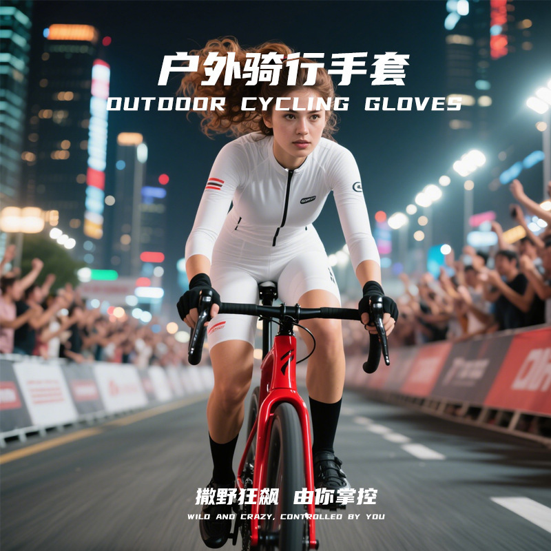 オートバイオートバイグローブメンズライディングレーシングオフロード用品滑り止め耐摩耗性落下防止保護夏ハーフフィンガー通気性|undefined