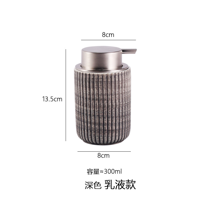 Botella de desinfectante de manos de cerámica, champú de alto valor, gel de ducha, botella subenvasada, botella vacía, hotel y casa de familia, creatividad japonesa